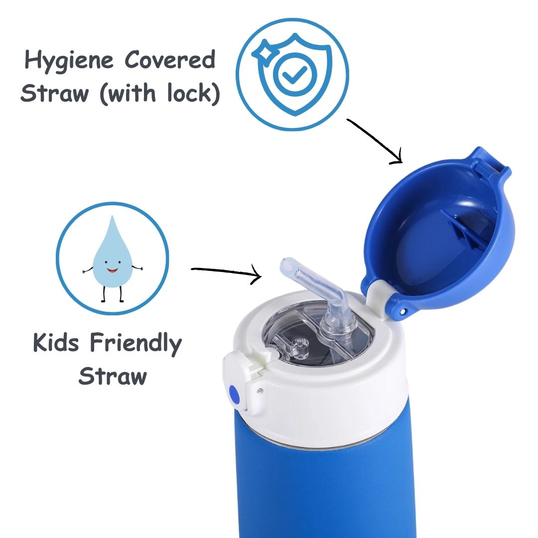 Mumfactory® Water Bottle For Kids 480 ML, Stainless Steel