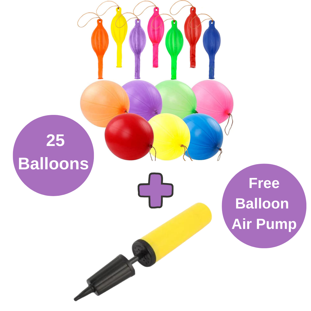 25 Large Punch Balloons for Kids